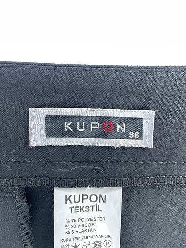 36 Beden siyah Renk PreLoved Kumaş Pantolon %70 İndirimli.