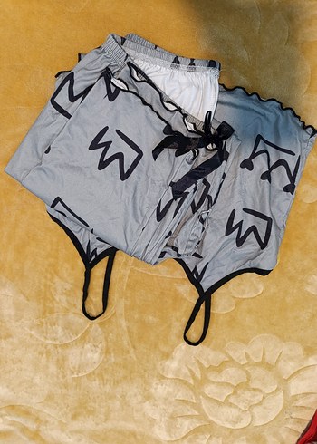 Gri Baskılı Erkek Rahat Pijama Takımı - Görsel 2