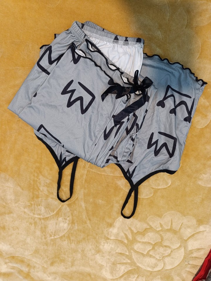 Gri Baskılı Erkek Rahat Pijama Takımı - Görsel 2