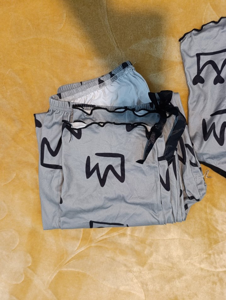 Gri Baskılı Erkek Rahat Pijama Takımı - Görsel 3