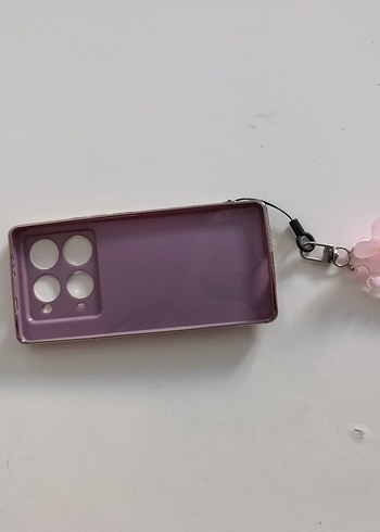 Mor Pastel Boncuklu Telefon Kılıfı - Görsel 2