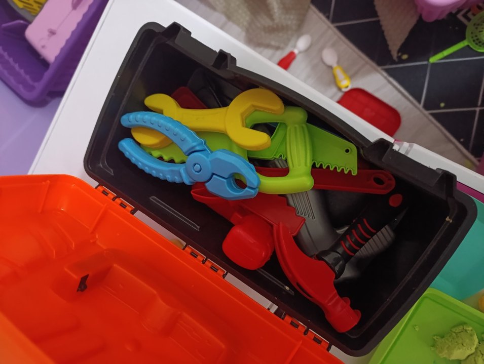 oyuncak Tamir çantası Renkli Eğitim Oyuncağı Taşıma Kutusu - Görsel 3