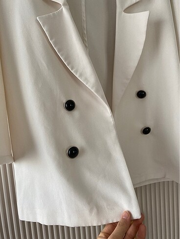 36 Beden Beyaz blazer ceket