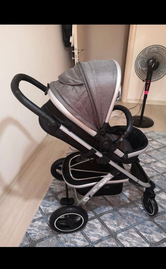 Kraft Gri Bebek Arabası - Görsel 4