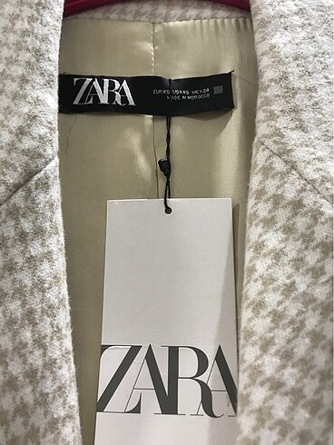 Zara kaban etiketli - Görsel 3