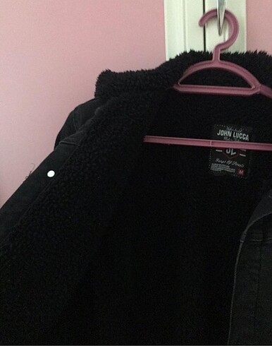 Siyah Kürklü Kot Ceket - Görsel 2