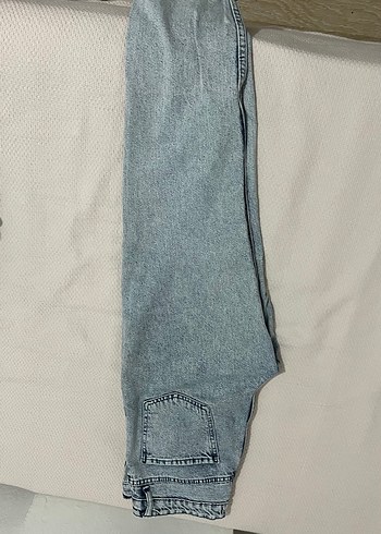 Diğer Gri Batik Desenli Salaş Kadın Kot Pantolon