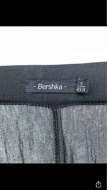 s Beden Bershka yırtmaçlı tensel pantolon