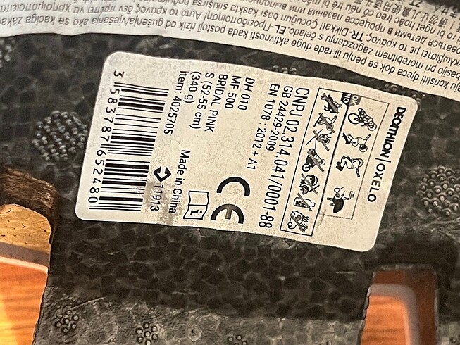  Beden decathlon kask,dizlik,dirsek bilek seti