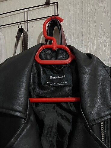 m Beden siyah Renk Stradivarius Deri Biker Ceket
