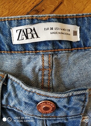 Zara Zara yüksek bel şort