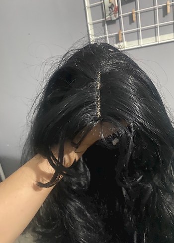 Accessorize Siyah sentetik saç peruğu