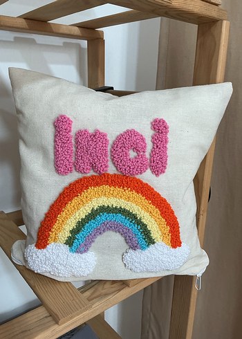 Gökkuşağı temalı isimli Yastık Kılıfı - Görsel 2