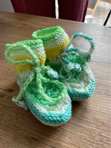 0-1 YAŞ ÖRGÜ PATİK - Görsel 2