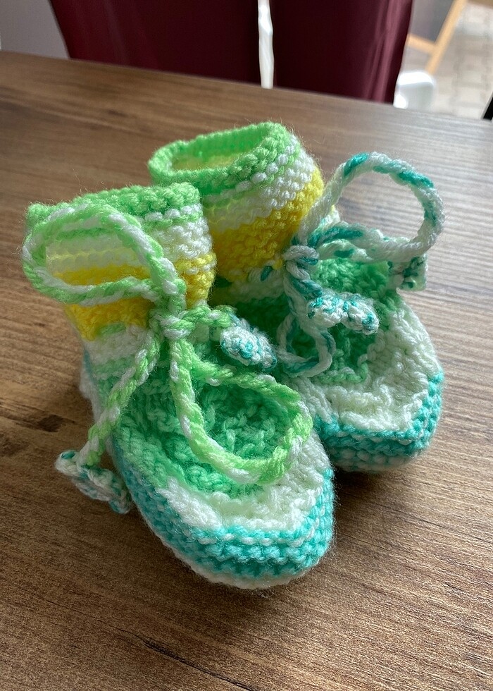 0-1 YAŞ ÖRGÜ PATİK - Görsel 2