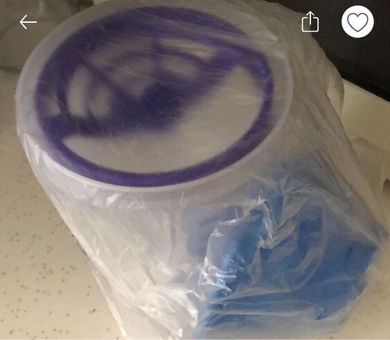 Tupperware shaker şek şek karıştırıcı