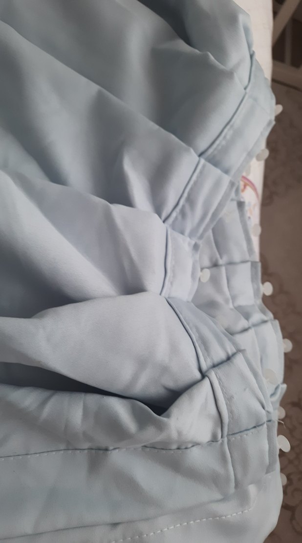 bebe mavisi fon perde 2 tane - Görsel 2