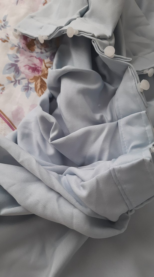 bebe mavisi fon perde 2 tane - Görsel 3