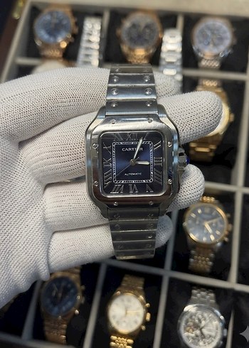 Cartier Siyah Kare Kol Saati