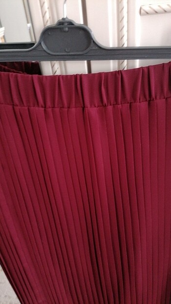 44 Beden bordo Renk Piliseli etek