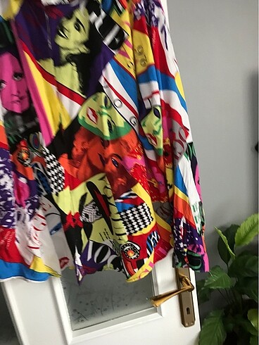 52 Beden Vogue desenli tunik