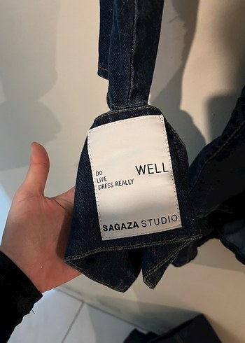 Kadın Lacivert Denim Elbise - Görsel 2