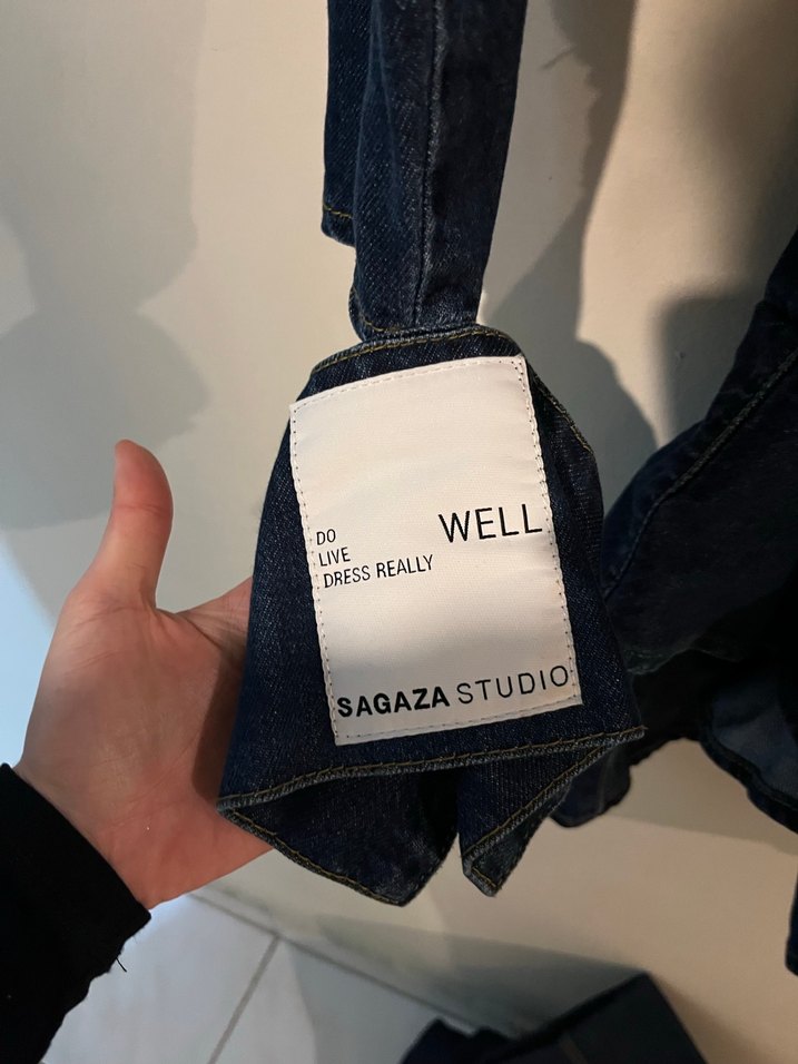 Kadın Lacivert Denim Elbise - Görsel 2