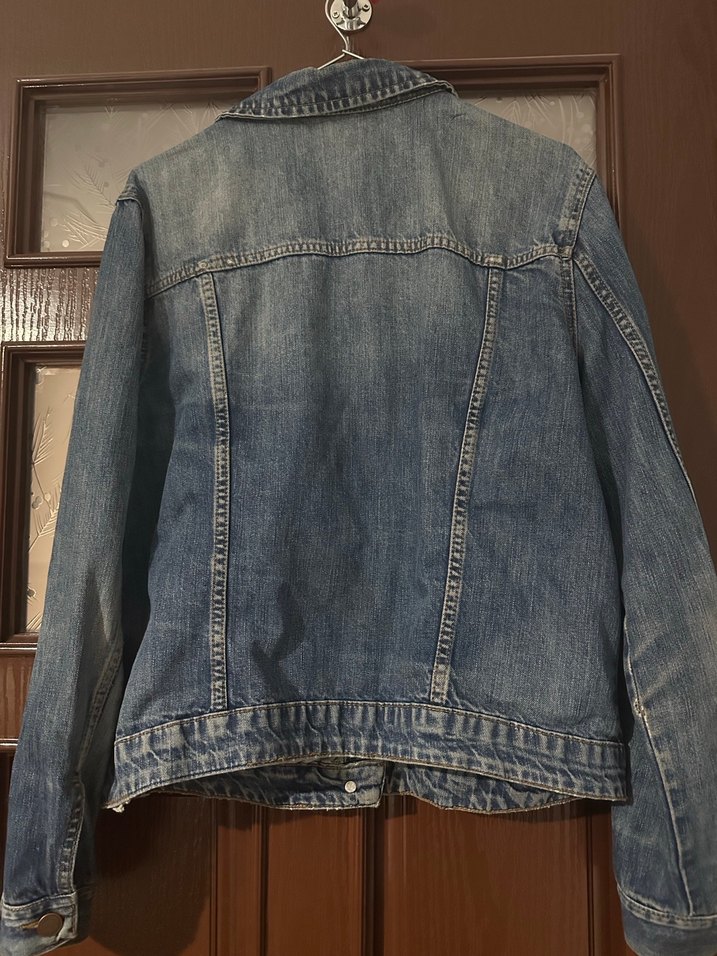 Gri Düğmeli Kadın Denim Ceket - Görsel 3