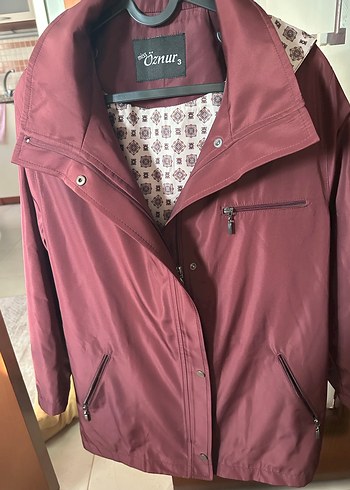 Bordo yağmurluk - Görsel 2