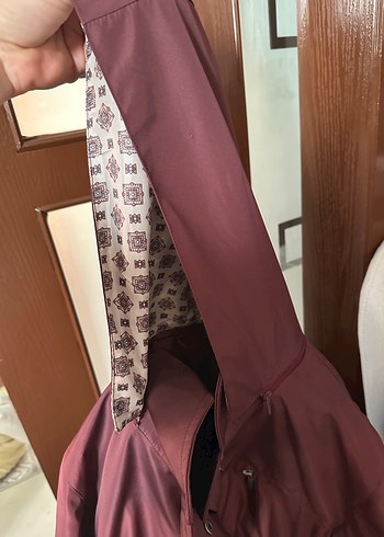 Bordo yağmurluk - Görsel 8