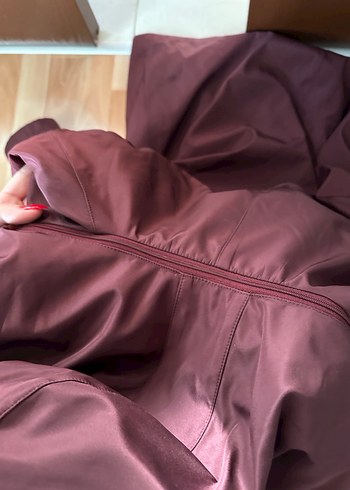 Bordo yağmurluk - Görsel 7