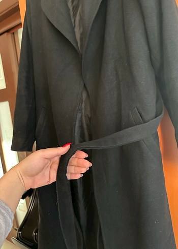 Siyah Uzun Kışlık Kaban - Görsel 4