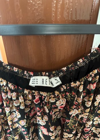 Kahverengi Çiçek Desenli Bohem Elbise - Görsel 5