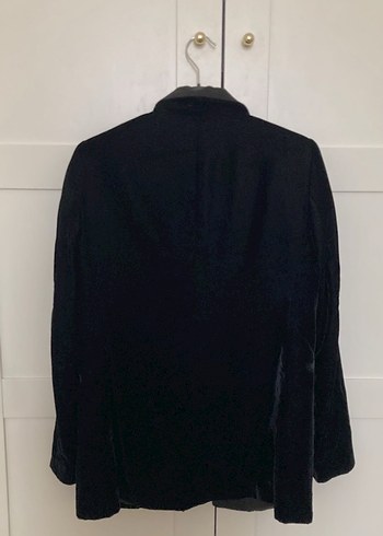 m Beden siyah Renk Siyah Süet Kadın Blazer Ceket