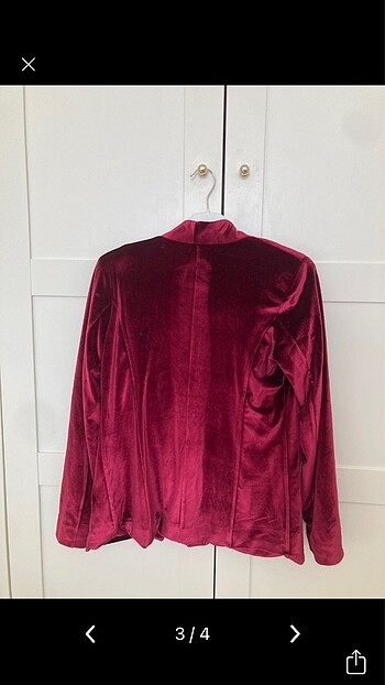 m Beden Kadife blazer