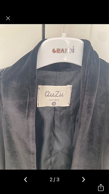 Quzu Kadife blazer
