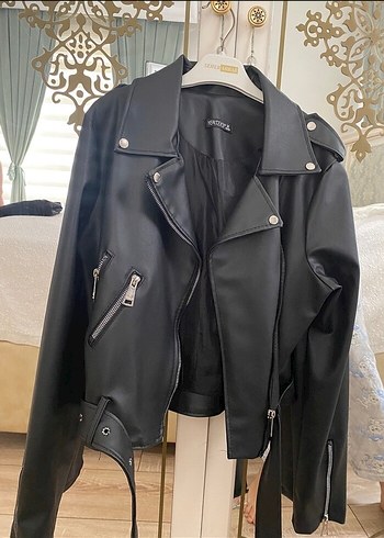 Kadın deri ceket - Görsel 2