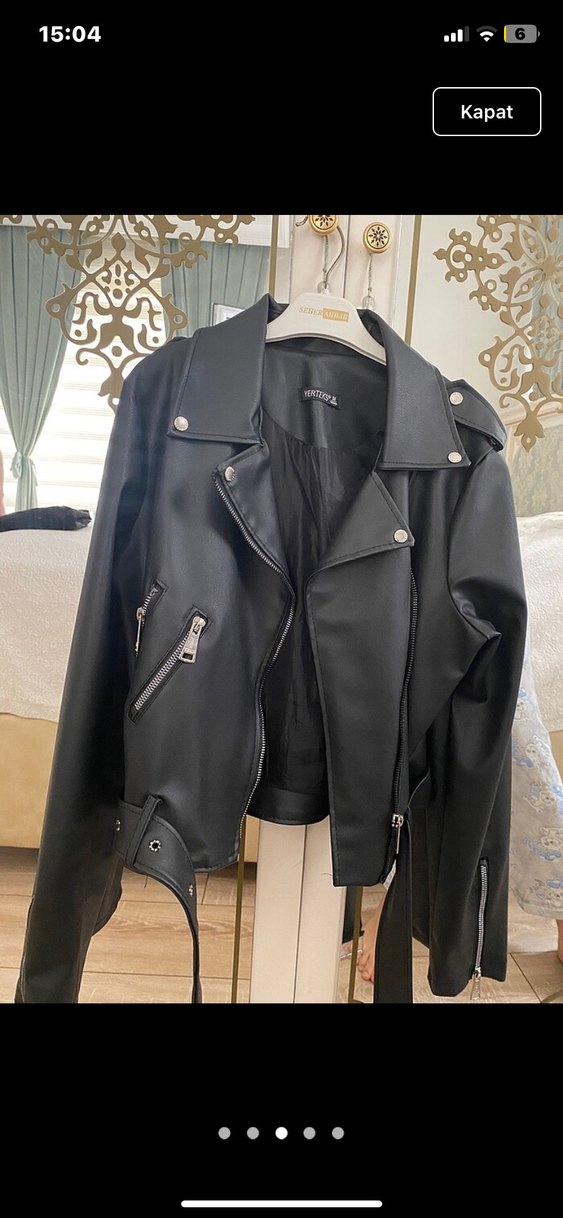 Kadın deri ceket - Görsel 2