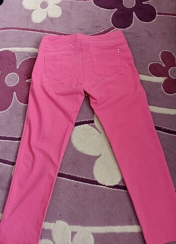 Parantez Pembe Kumaş Pantolon 