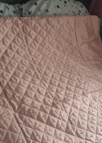 Çift kişilik Pembe Parlak boncuklu Yatak Örtüsü - Görsel 6
