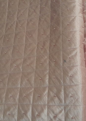 Çift kişilik Pembe Parlak boncuklu Yatak Örtüsü - Görsel 3