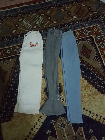 Kız çocuk pantalon tayt 3 tane