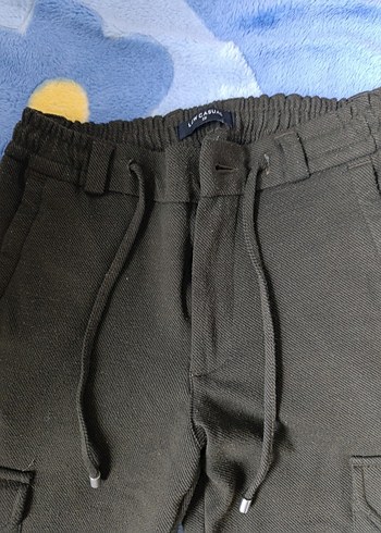 Erkek hakı yeşili Rahat Kesim Outdoor Eşofman pantolon - Görsel 2