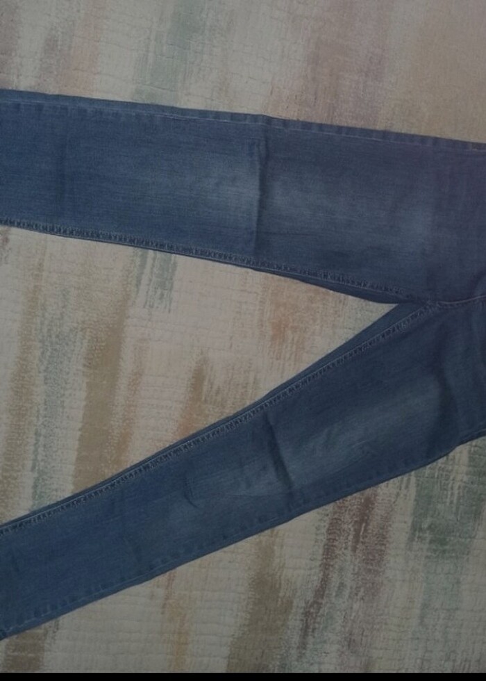 Beyaz kot pantolon  - Görsel 3