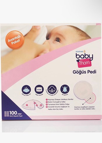 Baby Mom Göğüs Pedi 100 Adet