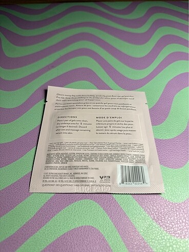 Sephora Patchology serve chilled eye gels