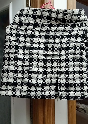 örme kumaş yüksek bel mini etek
