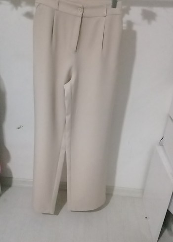 Trendyol & Milla Bej Kadın Kumaş Pantolon Uzun Kesim