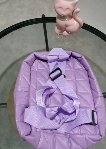 Diğer Pastel Mor Fermuarlı Kadın Sırt Çantası