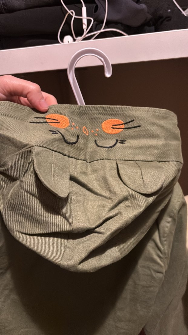 Kız Çocuk Haki Süet Fermuarlı Ceket - Görsel 2